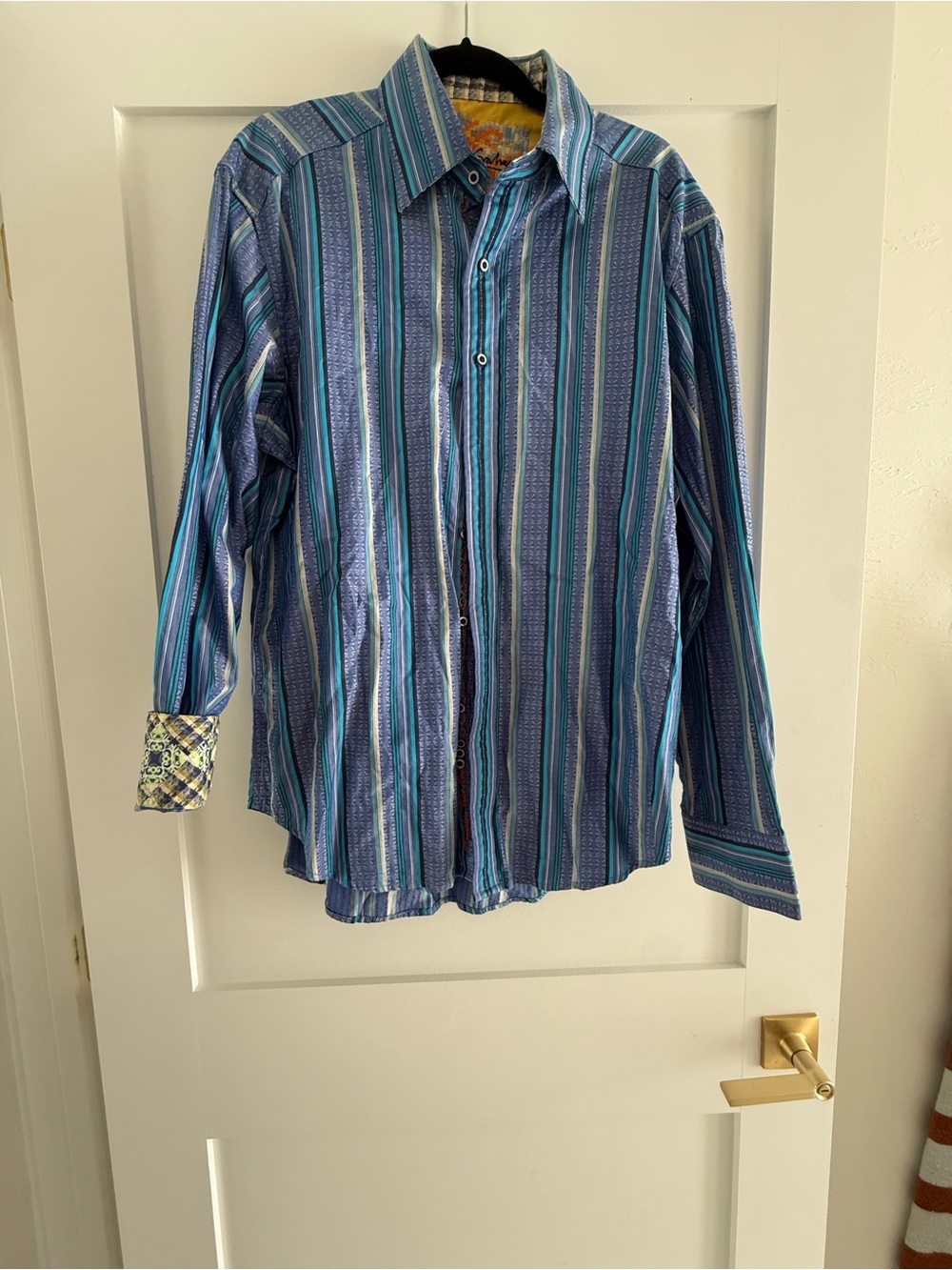 Robert Graham Blue Multi-Stripe Button-Down Shirt
